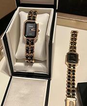 CHANEL PREMIÈRE ICONIC CHAIN ​​WATCH BLACK/GOLD - 1
