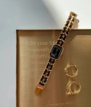 CHANEL PREMIÈRE ICONIC CHAIN ​​WATCH BLACK/GOLD - 6