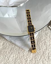 CHANEL PREMIÈRE ICONIC CHAIN ​​WATCH BLACK/GOLD - 5