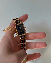 CHANEL PREMIÈRE ICONIC CHAIN ​​WATCH BLACK/GOLD - 2