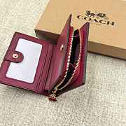 Coach Snap Wallet In Signature Canvas With Cherry 01 - 2
