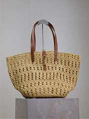 Ysl PANIER bag in raffia naturel size 55x31x28 cm - 1