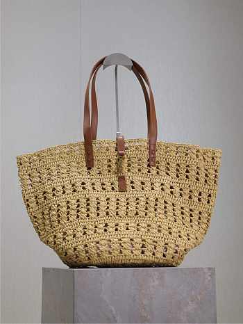 Ysl PANIER bag in raffia naturel size 55x31x28 cm