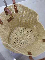 Ysl PANIER bag in raffia naturel size 55x31x28 cm - 6