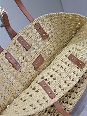 Ysl PANIER bag in raffia naturel size 55x31x28 cm - 5