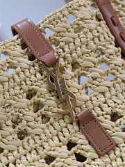 Ysl PANIER bag in raffia naturel size 55x31x28 cm - 3