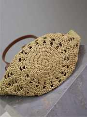 Ysl PANIER bag in raffia naturel size 42x20x22 cm - 5