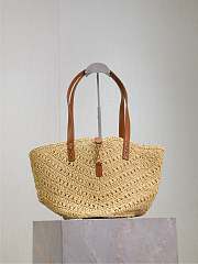 Ysl PANIER bag in raffia naturel size 38x20x21 cm - 1