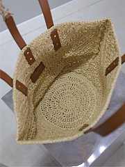 Ysl PANIER bag in raffia naturel size 38x20x21 cm - 5