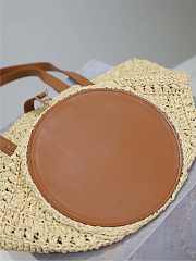 Ysl PANIER bag in raffia naturel size 38x20x21 cm - 4