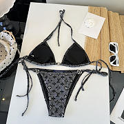 Louis Vuitton Noir Signature Bikini - 6