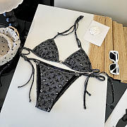 Louis Vuitton Noir Signature Bikini - 5