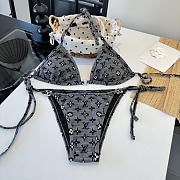 Louis Vuitton Noir Signature Bikini - 3