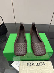 Bottega Veneta Fondant Intrecciato Woven Nappa Leather Bow Ballet Flats - 1
