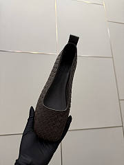Bottega Veneta Fondant Intrecciato Woven Nappa Leather Bow Ballet Flats - 5