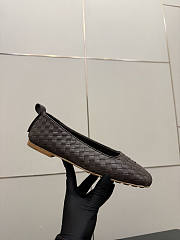 Bottega Veneta Fondant Intrecciato Woven Nappa Leather Bow Ballet Flats - 4