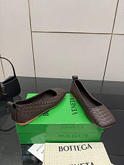 Bottega Veneta Fondant Intrecciato Woven Nappa Leather Bow Ballet Flats - 2