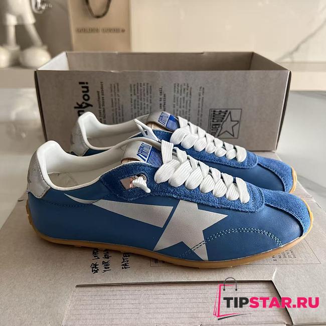 Golden Goose Marathon Speed logo-printed Sneakers Blue - 1