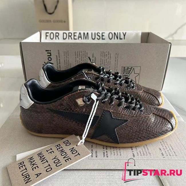Golden Goose Marathon Speed logo-printed Sneakers Brown - 1