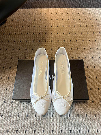 Chanel Mesh Ballet flats off-white color