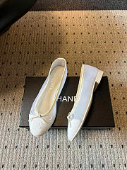 Chanel Mesh Ballet flats off-white color - 4