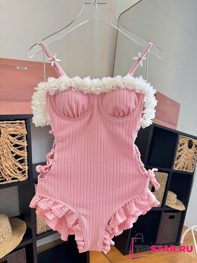 Miumiu Blush Blossom One-Piece - 1