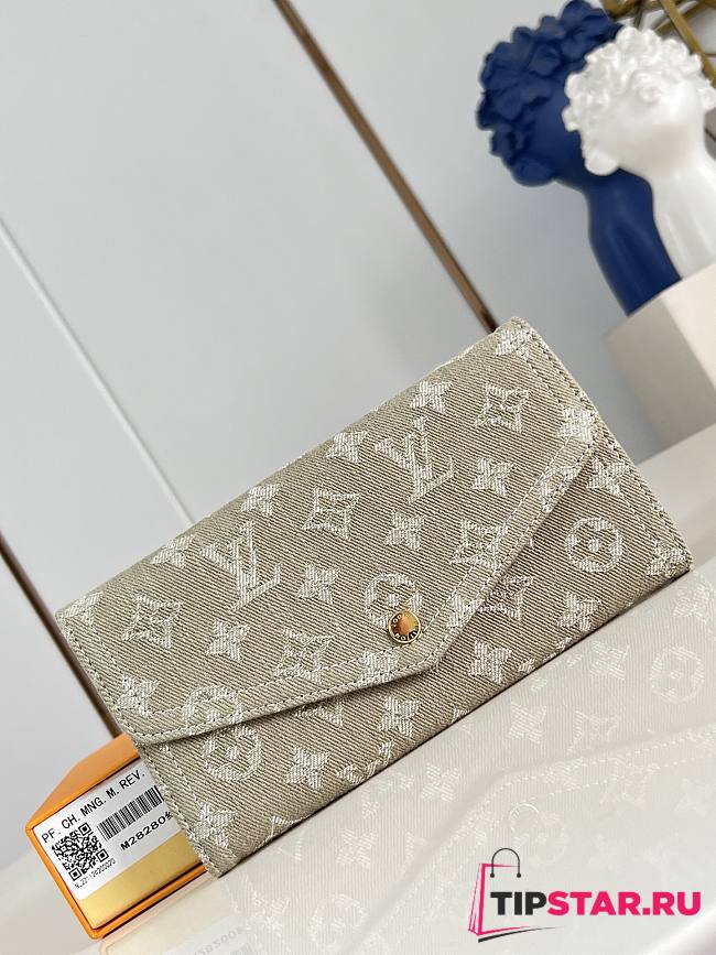 Louis Vuitton Sarah Wallet Pink Denim - 1