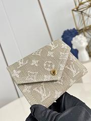Louis Vuitton Victorine wallet Khaki Denim - 5