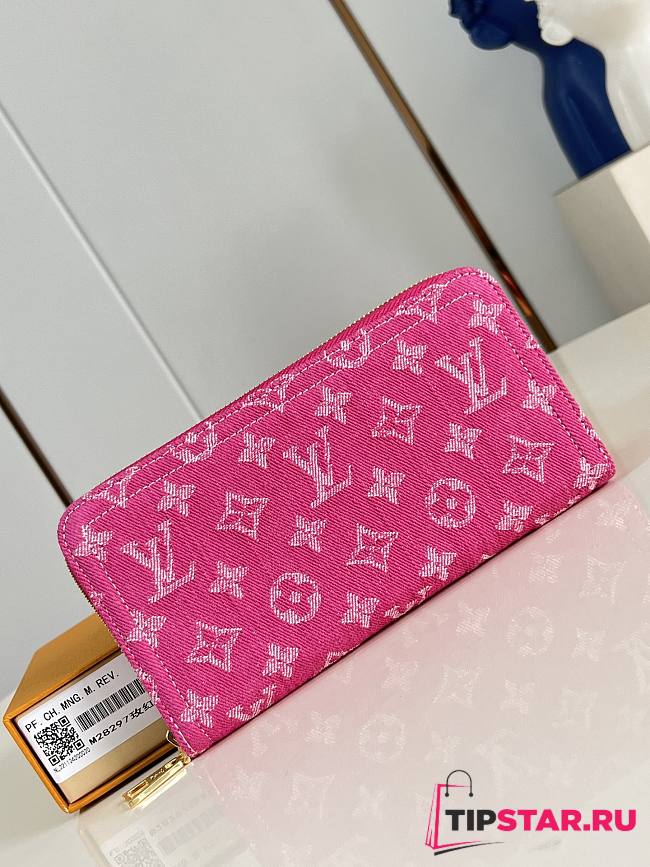 Louis Vuitton Zippy Wallet Pink Denim - 1