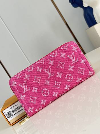 Louis Vuitton Zippy Wallet Pink Denim