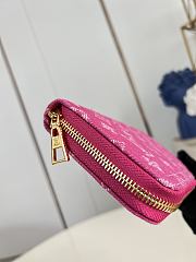 Louis Vuitton Zippy Wallet Pink Denim - 4