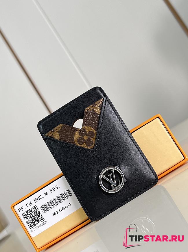 Louis Vuitton Magnetic Card Holder Black - 1