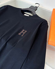 Hermes Essential Logo T-Shirt Black - 2