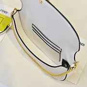 Fendi Fendigraphy Wallet on Chain White - 4