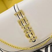 Fendi Fendigraphy Wallet on Chain White - 3