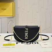 Fendi Fendigraphy Wallet on Chain Black - 1