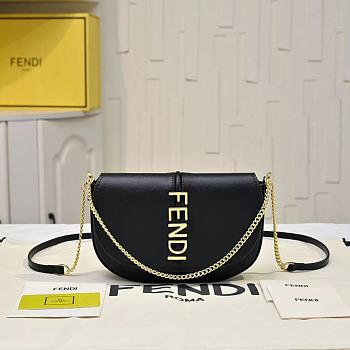 Fendi Fendigraphy Wallet on Chain Black