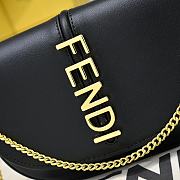 Fendi Fendigraphy Wallet on Chain Black - 5