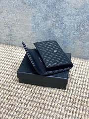 Ysl Quilted Leather Wallet Silver Hardware In Black - 5