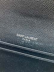 Ysl Quilted Leather Wallet Silver Hardware In Black - 4