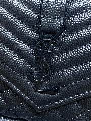 Ysl Quilted Leather Wallet Black Hardware In Black - 6