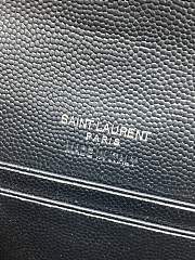 Ysl Quilted Leather Wallet Black Hardware In Black - 4