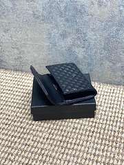 Ysl Quilted Leather Wallet Black Hardware In Black - 2