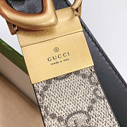 Gucci Beige and ebony GG Supreme canvas belt 3 cm - 2