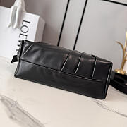 Loewe Featherlight Gathered Leather Tote Black - 6