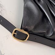 Loewe Featherlight Gathered Leather Tote Black - 3