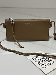 Loewe Joya Leather Crossbody Bag Brown - 1