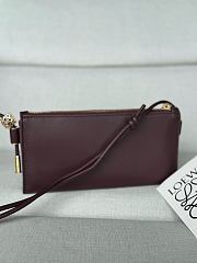 Loewe Joya Leather Crossbody Bag Burgundy - 6