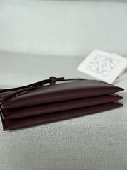 Loewe Joya Leather Crossbody Bag Burgundy - 4
