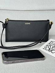 Loewe Joya Leather Crossbody Bag Black - 1